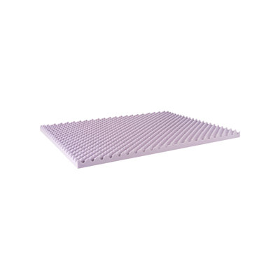 Egg Crate Memory Foam Mattress Topper, Cooling Gel Infused Foam Mattress Topper For Pressure Relief by Ebern Designs