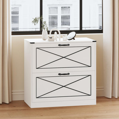 Farmhouse File Cabinet With 2 Drawers by Gracie Oaks