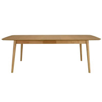 Hardvard Indoor Oak and Wood Extendable Dining Table by AllModern