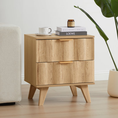 2 - Drawer End Table With Storage, 2 - Drawer Nightstand by George Oliver
