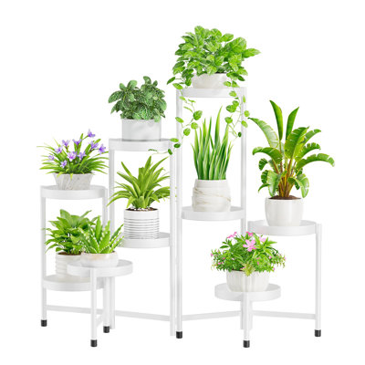 9 Tier Metal Plant Stand for Indoor Outdoor by Arlmont & Co.