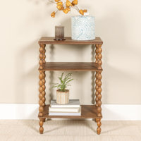 Belcara Bobbin Leg Rectangle Wood Accent Table by Alcott Hill