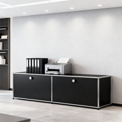 Modular Metal Storage Cabinet With Adjustable Shelves by Latitude Run