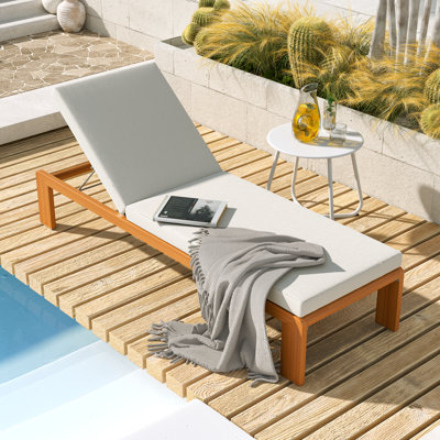 Riyadh All Aluminum Adjustable Teslin Lounger With Removable Cushion by Ebern Designs