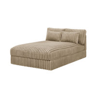 Luxefold Corduroy Sofa Bed/Sofa Chaise by Mercer41