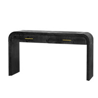 Unique Retro Silhouette Console Table With Open Style, Two Top Drawers For Entrance, Dinning Room, Living Room by Latitude Run