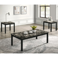 Brudan 3-Piece Coffee Table Set by Wrought Studio