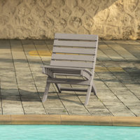 Grandcourt Fully Assembled All-Weather Recycled HDPE Outdoor Folding Patio Chair by Rosecliff Heights