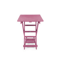 Summit Ridge Fully Assembled All-Weather Recycled HDPE Outdoor Folding Bar table by Dovecove