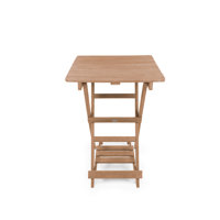 Summit Ridge Fully Assembled All-Weather Recycled HDPE Outdoor Folding Bar table by Dovecove