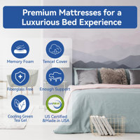 Alwyn Home Memory Foam Mattress With Tencel Cover by Alwyn Home