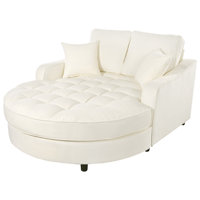 55" Modern Chaise Lounge Sofa Bed Upholstered Sofa Couch by Red Barrel Studio