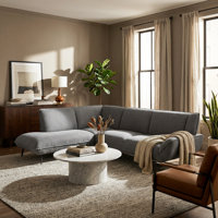 Abel 106" Oversized Family Sectional Sofa by Latitude Run