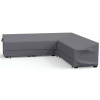 Patio Furniture Sectional Couch Sofa Cover Waterproof Outdoor L-Shaped Sectional Sofa Cover by Arlmont & Co.