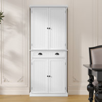 72" Kitchen Pantry Cabinet with Shelves and Drawers by Lark Manor