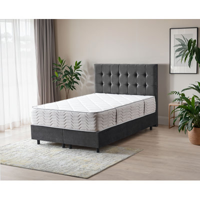 12†Hybrid Mattress – Rock Salt Infused Quilted Cover – Made in NJ – Individually Pocketed Coils & CertiPUR-US Foam – Fiberglass-Free – Bed in a Box by Alwyn Home
