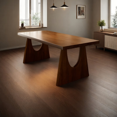 Rectangular Modern Solid Wood Dining Tables by Hokku Designs