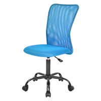 Home Office Chair Mid Back Mesh Desk Chair Armless Computer Chair Ergonomic Task Rolling Swivel Chair Back Support Adjustable Modern Chair With Lumbar by Inbox Zero