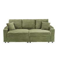 79.8 "Corduroy Cup Holder Sofa by Latitude Run