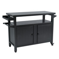 BBQ Grill Storage Cart/Bin, Grill Carts Outdoor Storage Cabinet With Wheels 51.67