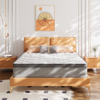 Hybrid Mattress, Gel Memory Foam Mattress in a Box, Medium Firm, Motion Isolation, Edge Support, CertiPUR-US and OEKO-TEX Certified by Alwyn Home
