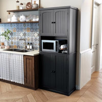72" Kitchen Pantry Storage Cabinet by Red Barrel Studio