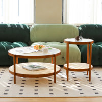 Modern Farmhouse Living Room Coffee Table Set by Bay Isle Home