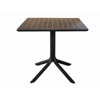 Amazonia Outdoor Patio Braju Black Resin Bistro Table by Hokku Designs