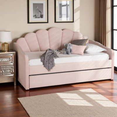 Mitsugu Fabric Upholstered Daybed in Modern and Contemporary Style