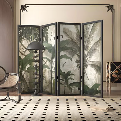 Vintage Rainforest Banana Tree Screen by Bayou Breeze