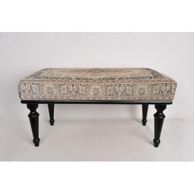 Bench, Ottoman Bench, Upholstered Bench, Turkish Rug Bench, Kilim Bench, Home Decor Bench, Handmade Bench, Coffee Bench, Desk Bench by Bungalow Rose