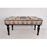 Ottoman Bench, Upholstered Bench, Turkish Rug Bench, Kilim Bench, Home Decor Bench, Handmade Bench, Coffee Bench, Dining Table Bench, by Dakota Fields