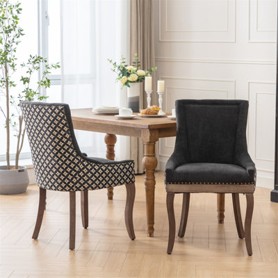 Modern Upholstered Bar Stools With Comfortable Tufted For Home Pub And Kitchen Island