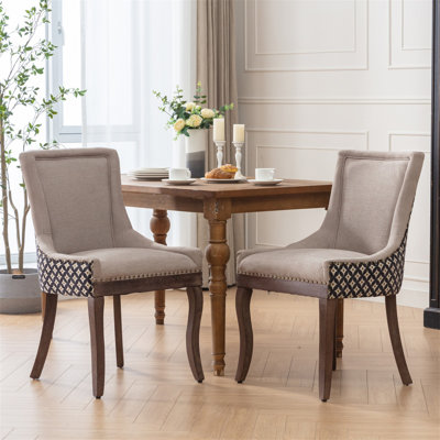 Modern Upholstered Bar Stools With Comfortable Tufted For Home Pub And Kitchen Island by House of Hampton