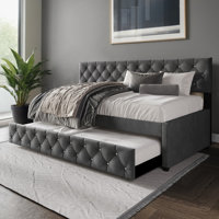 Darcey Velvet Upholstered Twin Daybed by House of Hampton