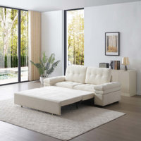 77" Pull Out Sofa Bed, 3-In-1 Convertible Sleeper Sofa With Teddy Chaise by Latitude Run