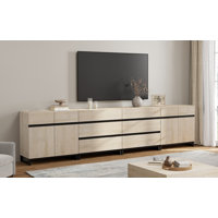 Modern TV Stand For Tvs Up To 120 Inch, 4 In 1 TV Console With Adjustable Shelves And 6 Drawers, Media Console For Living Room,Bedroom by Latitude Run