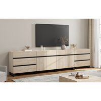 Modern TV Stand For Tvs Up To 120 Inches, 4-In-1 Media Console With 6 Drawers And Adjustable Shelves, Entertainment Center For Living Room Or Bedroom by Latitude Run
