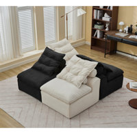 Versatile Modular Sofa With Polyester Upholstery And Customizable Options For All by Latitude Run