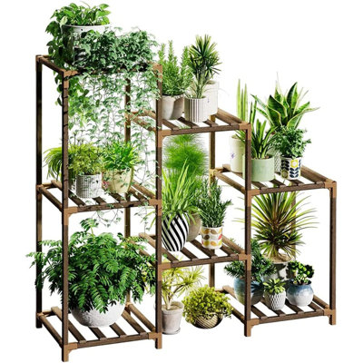 7-Tier Multi-Level Plant Stand for Indoor Outdoor Greenery Display by Arlmont & Co.