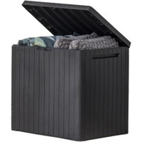 City Gallon Resin Outdoor Storage Box And Patio Furniture Side Table For Pool And Garden Accessories by Latitude Run