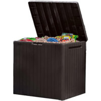 City Gallon Resin Outdoor Storage Box And Patio Furniture Side Table For Pool And Garden Accessories by Latitude Run