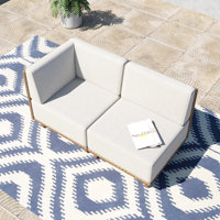 Rattan Loveseat by Ebern Designs