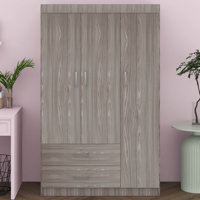 3 Doors Wardrobe Armoire Closet, Large Freestanding Armoire Wardrobe Cabinet With 2 Drawers, Bedroom Wardrobe by Latitude Run
