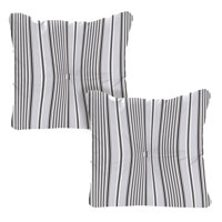 24" x 24" Tufted Outdoor Chair Back Cushion with Button (Set of 2) by Bungalow Rose