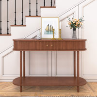 Modern Console Table with Wood Tambour Door by Latitude Run