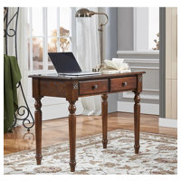 American Solid Wood Desk with Drawers by Darby Home Co