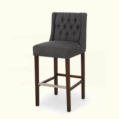 Upholstered Dining Chairs with button tufted back