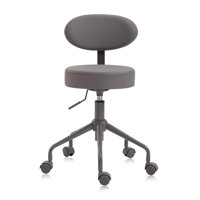 Pneumatic Swivel Rolling Stool Chair with Backrest 503 KAI by Inbox Zero