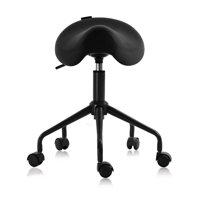 Ergonomic Saddle Seat Adjustable Pneumatic Swivel Rolling Stool Chair for Medical Hygienic SPA Massage Salon Home and Office 503 KAI by Inbox Zero